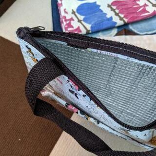 保冷バッグ・プチ弁当箱・風呂敷サイズ布・手ぬぐい・湯のみの画像