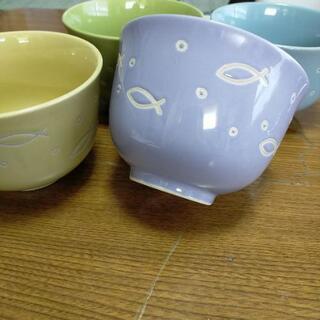 お魚柄　丼茶碗