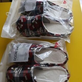 ユニクロのルームシューズ　MとL　ペア　未使用の画像