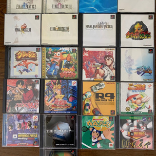 値下げ❗️初代PlayStation + PlayStation2+ソフト35本　収納ケース付きの画像