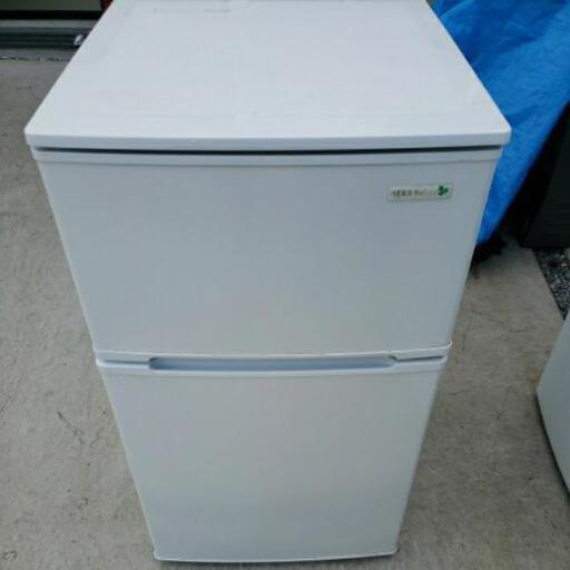 YAMADA ヤマダ電機 ノンフロン冷凍冷蔵庫 2ドア HERBRELAX 90L YRZ-C09B1 2018年製