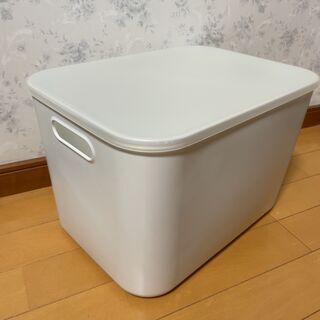 【1,280円→500円で！】やわらかポリエチレンケース・フタ付き【無印良品】の画像