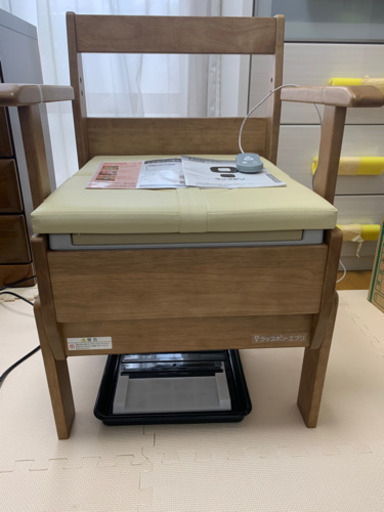 介護用自動ラップ式ポータブルトイレラップポンエブリ