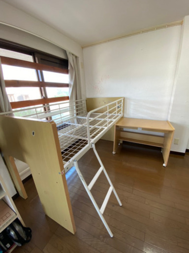 デスク付きベッド［値下げ］即決