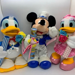 Disneyぬいぐる】ミッキーとドナルド&デイジー セット電報です