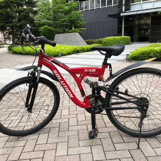マウンテンバイク 赤 スポーティー