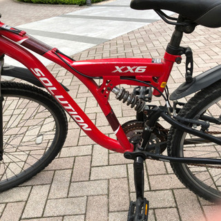 マウンテンバイク 赤 スポーティー