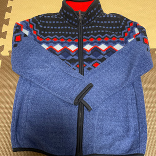 【古着】子供服 ユニクロ フルジップフリースジャケットブルー 1...