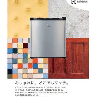 【小型冷蔵庫0円でお譲りします】エレクトロラックス 45L 1ド...