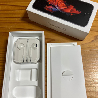 iPhone純正イヤホン①（未使用、iPhone6Sの箱付き 黒...