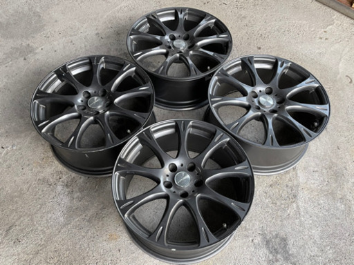 数量限定品？MANARAY ROZEST STYLISH MODE X9 Gunllic Polish マナレイローゼスト・エックスナイン 18×8J PCD114.3 5H オフセット35