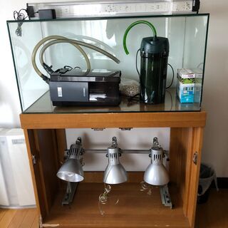 【バラ売り不可】水槽セット　900　ろ過器　ヴォステル　LEDライト