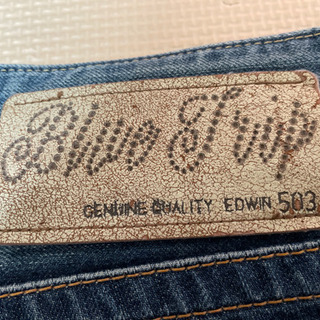 【古着】レディース EDWIN デニムパンツストレート XSサイズの画像