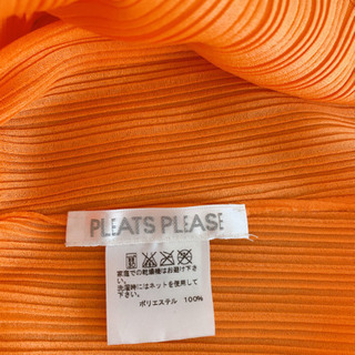 【美品】イッセイミヤケ トップス PLEATS PLEASE オレンジの画像