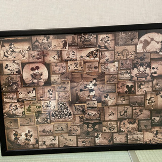 パズル　完成品　額付き　1000ピース　ミッキー