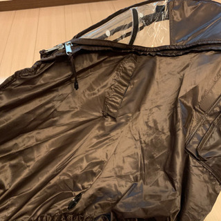 自転車 旧型 LABOCLE ラボクル プレミアムチャイルドシート レインカバー フロント用 ブラウンの画像