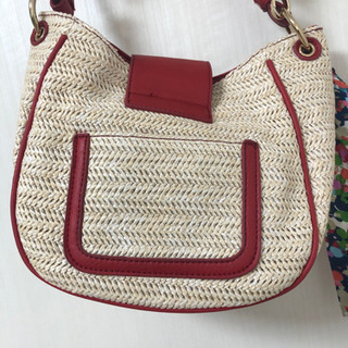 SAC かごバック　スカーフ付き　夏の画像