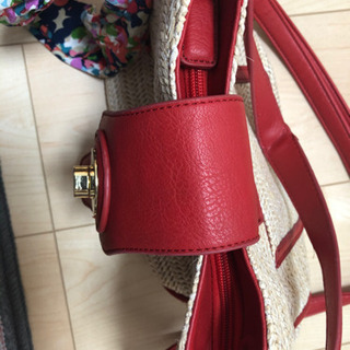 SAC かごバック　スカーフ付き　夏の画像