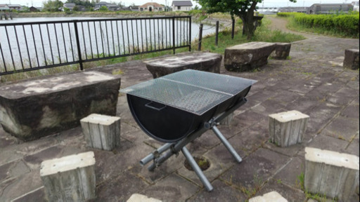 ドラム缶 BBQコンロ 脚、網セット