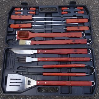 WOODS ウッズ　アウトドア　18ピース　バーベキューセット　...