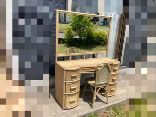 アジアン/アンティーク/ラタンドレッサー/籐家具／中古