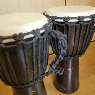 インドネシア製　太鼓　2点セットの画像