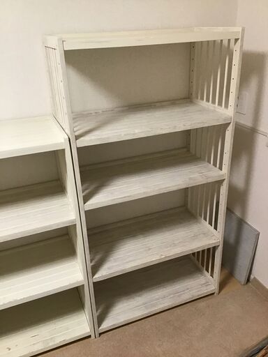 組み立て式　アンティーク風　木製　棚