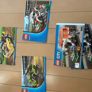 LEGO レゴ青バケツ、ポリス、ブルドーザー、車数台の画像