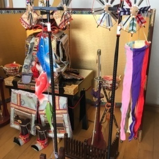 五月人形の飾り〜鯉のぼり