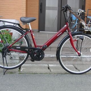 中古自転車販売　山形市　天童市　ママチャリ２６インチ6段変速LE...