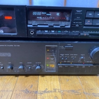 オーディオアンプ　カセットデッキ