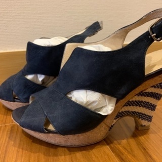 POOLSIDEプールサイド サンダル ウェッジソール24.5cmの画像