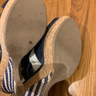 POOLSIDEプールサイド サンダル ウェッジソール24.5cmの画像