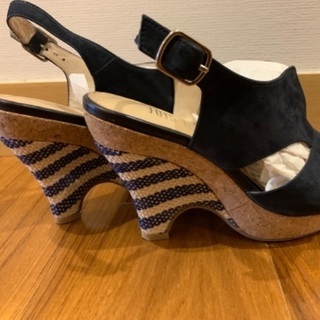 POOLSIDEプールサイド サンダル ウェッジソール24.5cmの画像