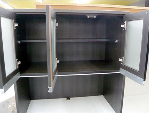 〇 札幌 レンジボード 幅88×奥行44.5×高さ180㎝ 食器棚 キッチン収納 電子レンジ 炊飯器 本郷通店