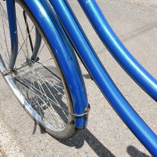 自転車☆ママチャリ☆26インチ☆ブルー☆鍵ありタイプ☆中古品の画像