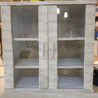 三段棚 ガラス扉付 高59✖️横60✖️奥行35センチの画像