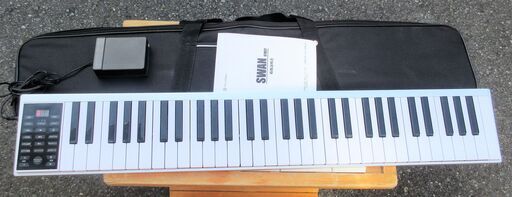 ☆ニコマク NikoMaku SWAN61Key PZ61 電子ピアノ 携帯型 Portable Piano◆2020年製・ソフトケース付き