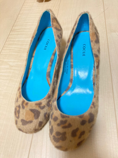 コキュー　ヒョウ柄パンプス(レディース　24.5センチ