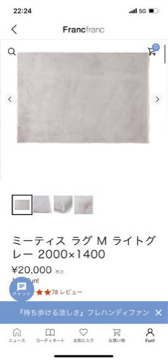 Francfranc ラグ