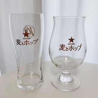 麦とホップ　グラス2種セット