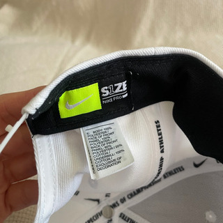 未使用　NIKE キャップ（白）の画像