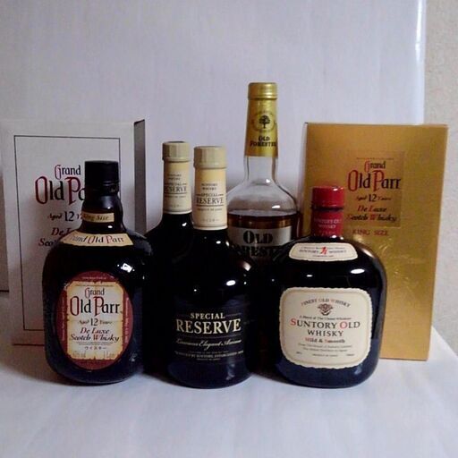 オールドパー キングサイズ、サントリー リザーブ、オールド(終売)、オールド フォレスター ケンタッキー ストレート バーボン 未開栓 A1