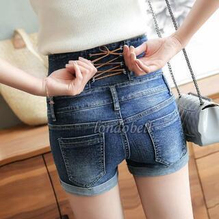 【新品】デニムショーパンの画像