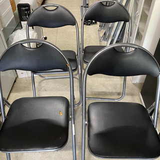 【中古品】折り畳みパイプ椅子セット