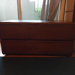 無印良品　茶色　チェスト