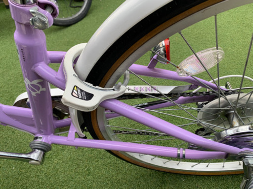 24インチ シマノ MAHAL◇子供自転車６段変速◇女の子向け パープル