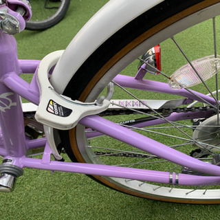 24インチ シマノ MAHAL◇子供自転車６段変速◇女の子向け パープルの画像