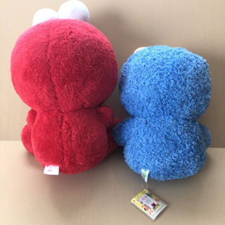 セサミストリート　ぬいぐるみ　エルモ　クッキーモンスターの画像