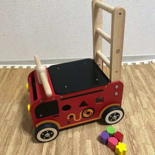 I'm TOY(アイムトイ) ウォーカー＆ライド　消防車　手押し車